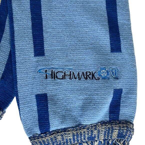 Pittsburgh Penguins A Great Day For Hockey Scarf  Blue Highmark BCBS Knitted - Picture 6 of 8
